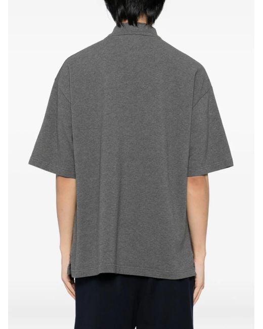 Maison Kitsuné Gray Bold Fox Head Patch Polo for men