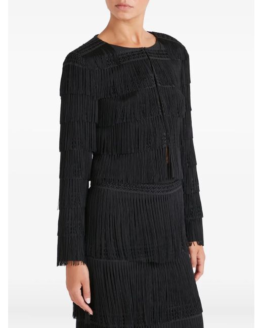 Temperley London Black Layered-Design Jacket