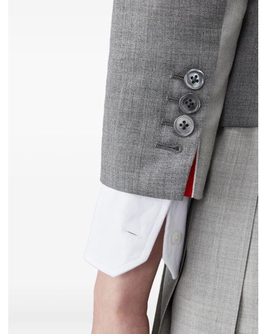 Blazer Fun-Mix Con Paneles Thom Browne de color Gray