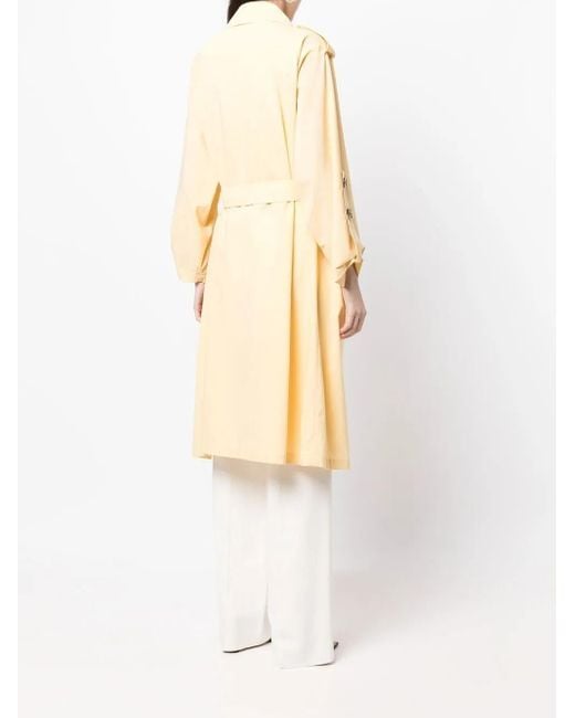 3.1 Phillip Lim Yellow Double-breasted Belted-waist Coat