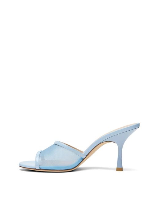 Stuart Weitzman Blue 8.5Cm Bareitall Mules