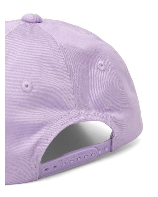 ARMANI EXCHANGE Purple Logo-Embroidered Cap