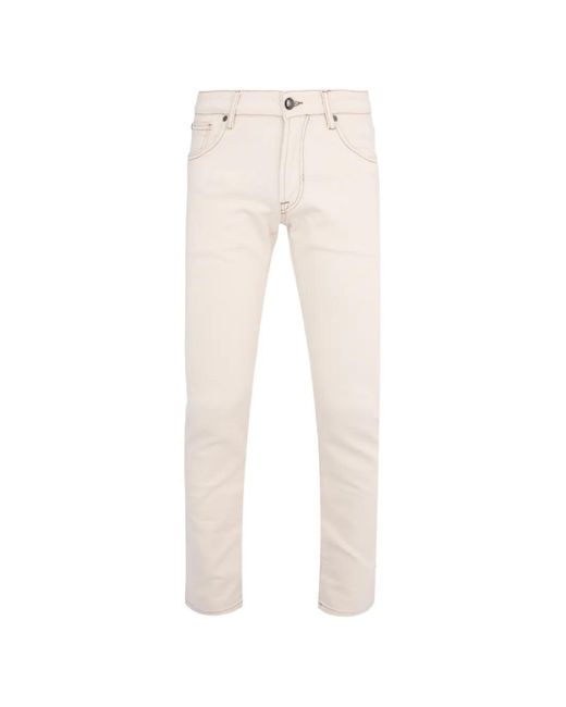 Pal Zileri White 5 Pocket Jeans for men
