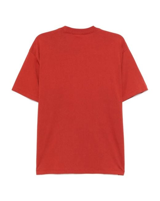 Chocoolate Red Logo-Patch T-Shirt for men