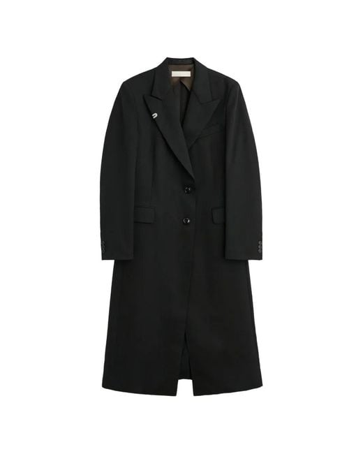 Our Legacy Black Manta Single-Breasted Coat