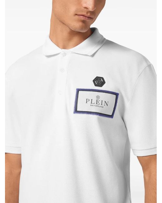 Philipp Plein White Label Polo Shirt for men