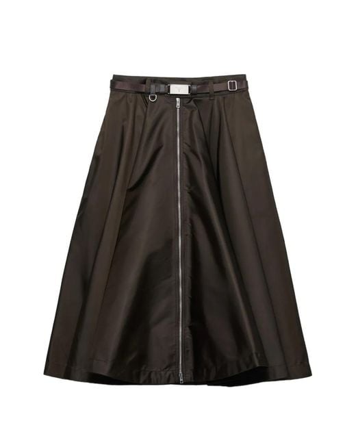 Prada Black Re-Nylon Circle Skirt