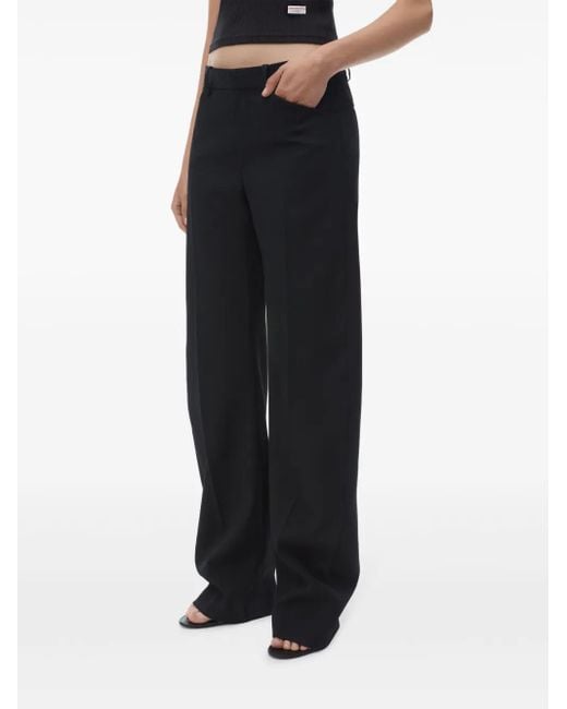 Pantaloni Con Vita Media di Alexander Wang in Blue