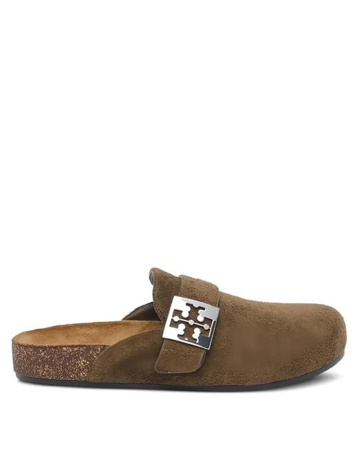 Tory Burch Brown Mules Mellow