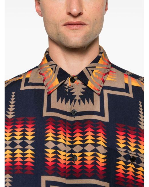 Pendleton Blue Vacation Button-up Shirt for men