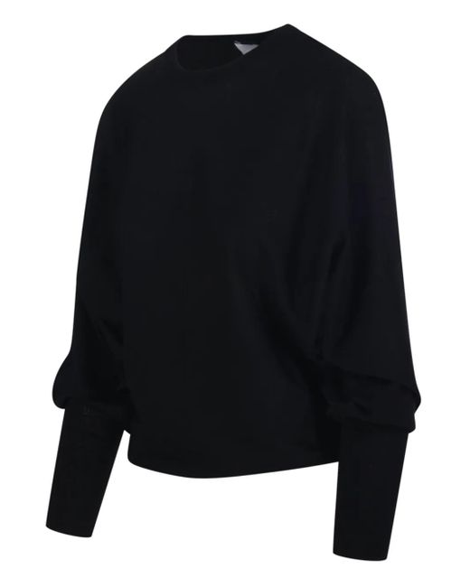 Nude Blue Balloon-Sleeve Sweater