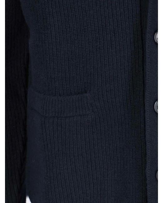 Ballantyne Blue Cashmere Cardigan for men