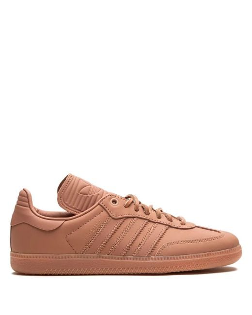 Adidas Pink X Pharrell Humanrace Humanrace Samba "Terracotta" Sneakers