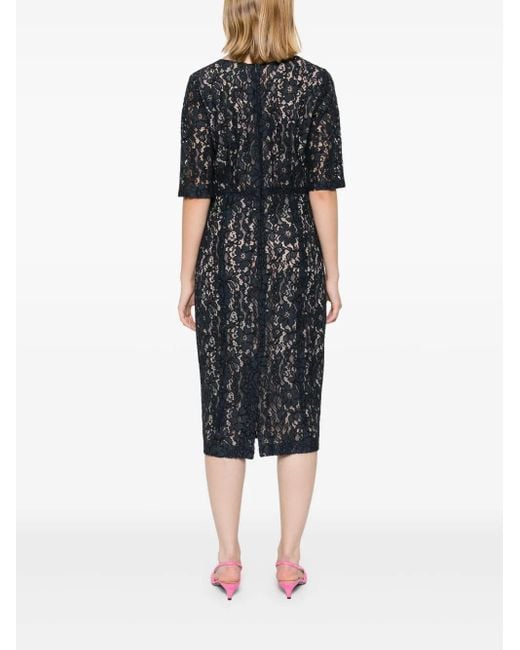 Blanca Vita Black Alnus Lace Midi Dress