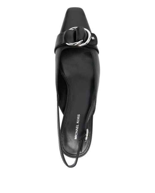 Michael Kors Black Jaden Shoe Dest Short Heel