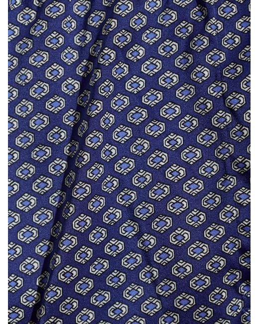 Tom Ford Blue Geometric-Print Boxer Shorts for men