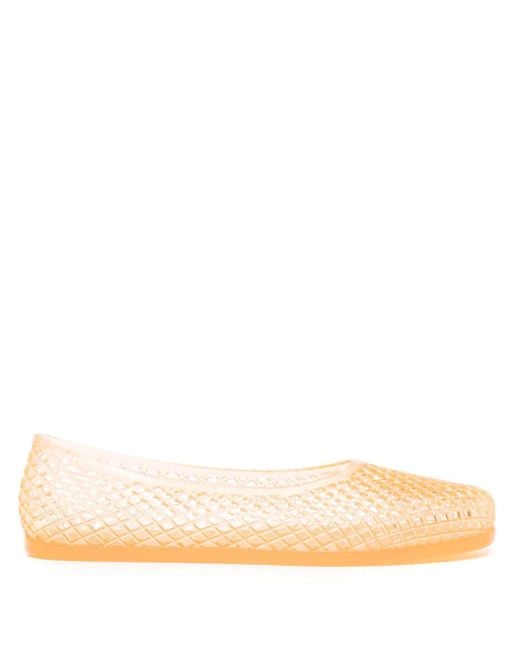 Ancient Greek Sandals Natural Ballerines Iro Jelly