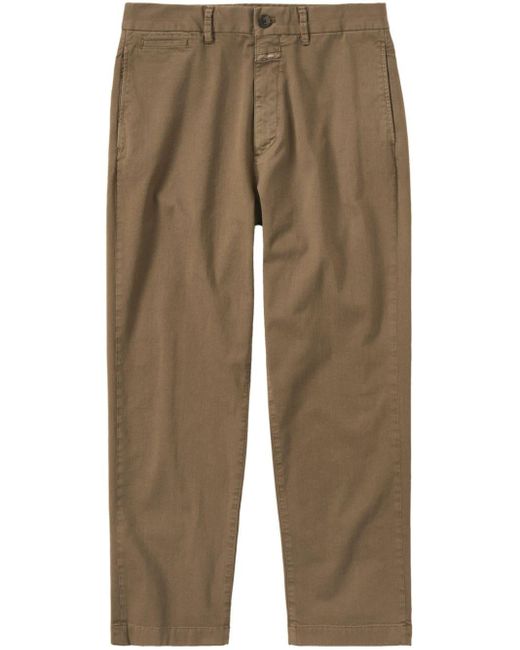 Closed Natural Tacoma Tapered Cotton Trousers for men