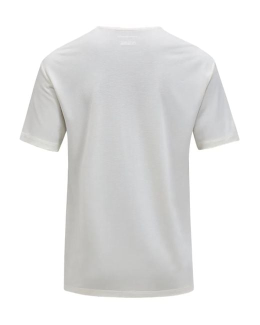 Peak Performance White T-Shirt mit Logo-Detail