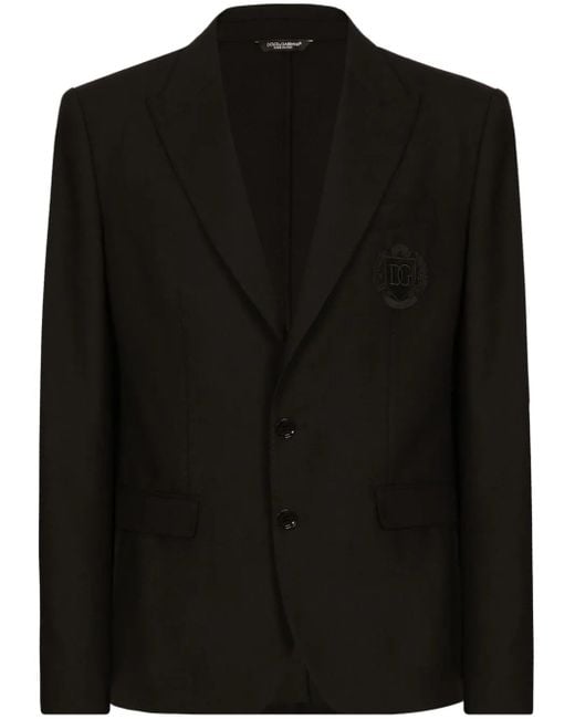Dolce & Gabbana Black Tailored Jacket for men