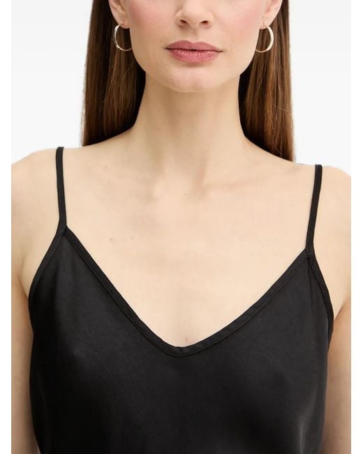 Fracomina Black Logo-Appliqué Top