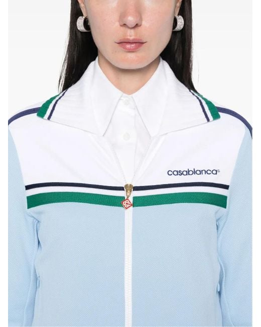 Casablanca Blue Piqué Track Jacket