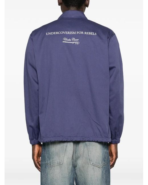 Undercover Blue Press-Stud Jacket for men