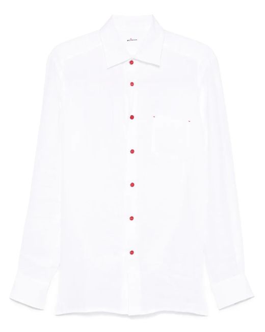 Camicia di Kiton in White da Uomo