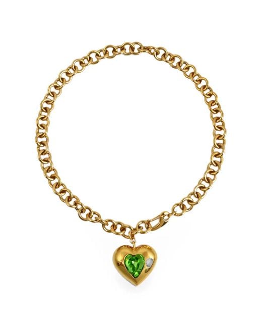 Mayol Metallic Elvira Heart-Pendant Necklace