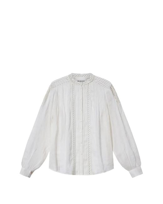 Isabel Marant White Polda Top
