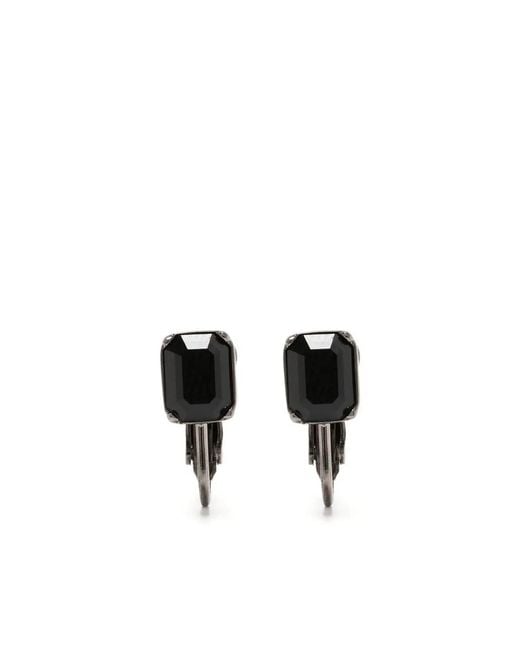 DSquared² Black Classic Clip-On Earrings for men