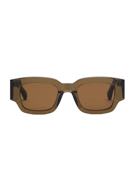 AMI Brown 75001 Square-Frame Sunglasses