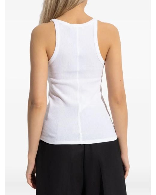 IRO White Palissa Ribbed Tank Top