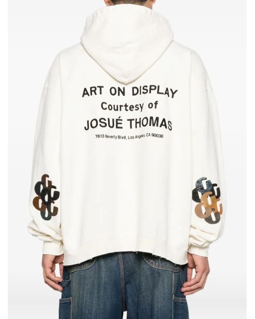 GALLERY DEPT. Sweater Met Grafische Print En Capuchon in het White