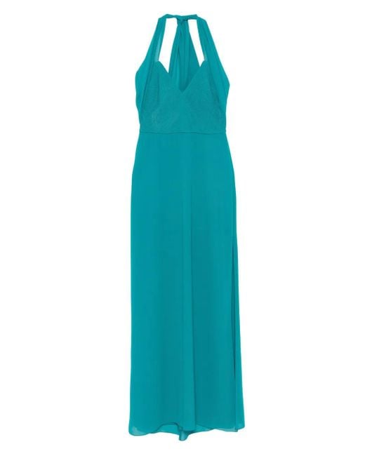 Patrizia Pepe Blue Langes Kleid mit Falten