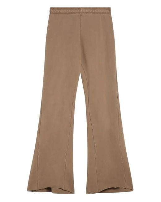 Entire studios Natural Elasticated-Waist Flared Trousers