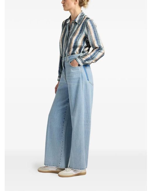 Momoní Blue 5-Pocket Flared Jeans