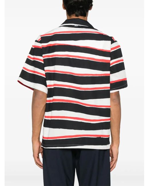 MSGM Blue Striped Shirt for men