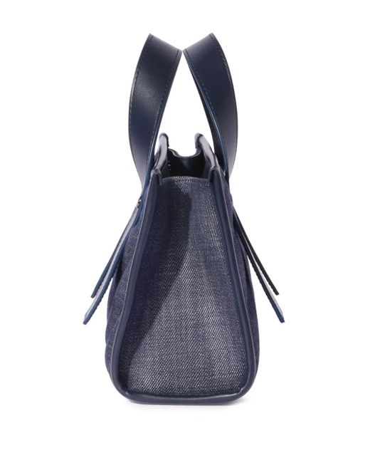 Off-White c/o Virgil Abloh キルティング デニムハンドバッグ Blue
