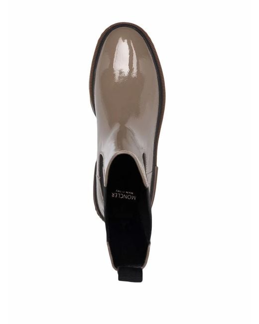 Moncler Multicolor Elasticated-Panels Leather Boots