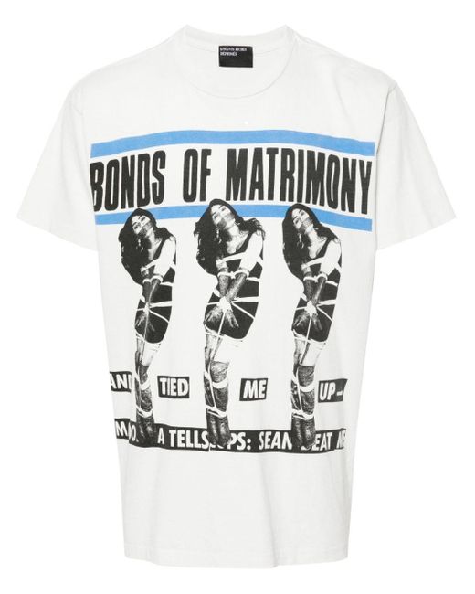 Enfants Riches Deprimes White Bonds Of Matrimony Cotton T-shirt for men