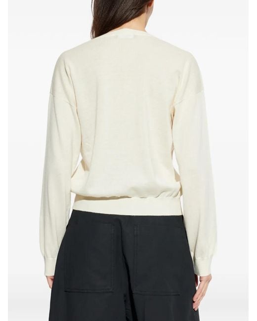 Fabiana Filippi White V-Neck Top