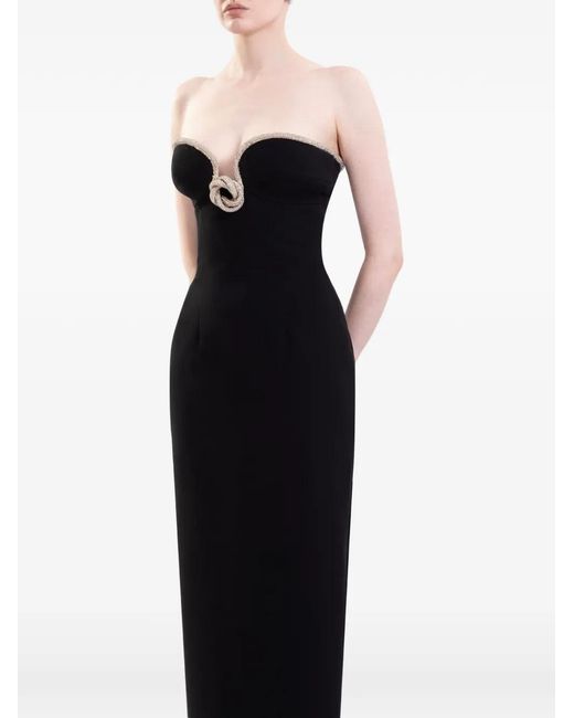 Saiid Kobeisy Black Strapless Dress