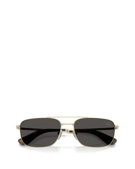Burberry Gray Pilot-Frame Sunglasses