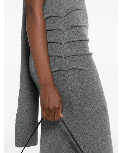 Jonathan Simkhai スカーフディテール ノースリーブ マキシドレス Gray