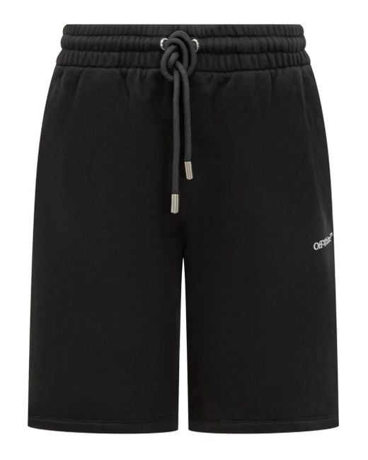 Off-White c/o Virgil Abloh Trainingsshorts Met Print in het Black voor heren