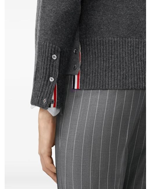 Thom Browne Button-Up Vest in het Gray voor heren