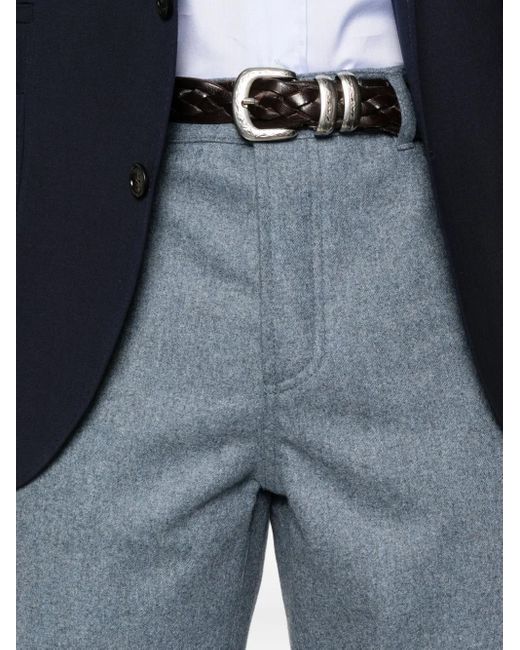 メンズ Brunello Cucinelli ストレートパンツ Blue