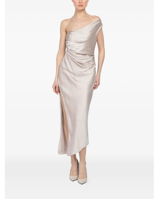 blue dress for baby girl THE SEI ASYMMETRIC DRAPE GOWN main image 0
