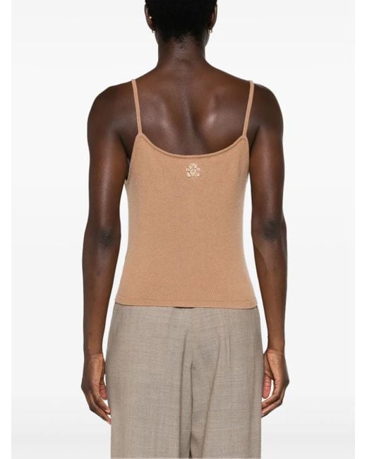 Teddy Cashmere Natural Rapallo Cashmere Tank Top
